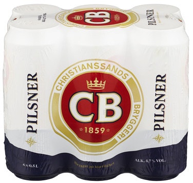 Bilde: © CB / Oda CB CB Pilsner 0,50 L boks 6pk