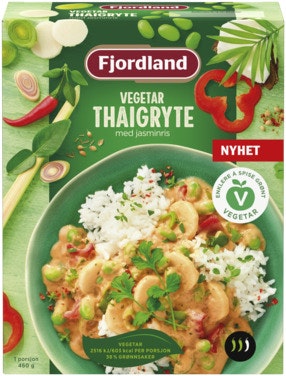 Bilde: © Fjordland / Oda Fjordland Vegetar Thaigryte Med jasminris