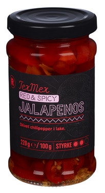 Bilde: © REMA 1000 / Oda REMA 1000 Jalapeños Rød i Skiver Taste Lab