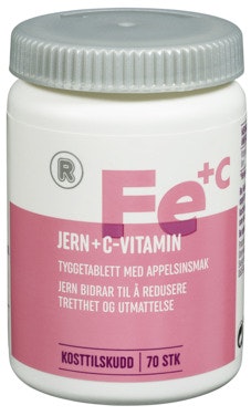 Jern + C-Vitamin, Tyggetabletter