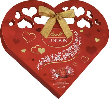 Bilde: © Lindor / Oda Lindor Lindor Hjertesjokolade eske