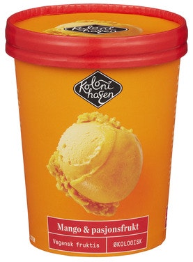 Bilde: © Kolonihagen / Oda Kolonihagen Mango - og pasjonsfruktsorbet