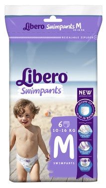 Libero Swimpants Str. M, 10-16kg, 6 stk