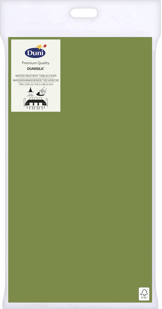 Duni Duk Leaf Green 138x220 cm