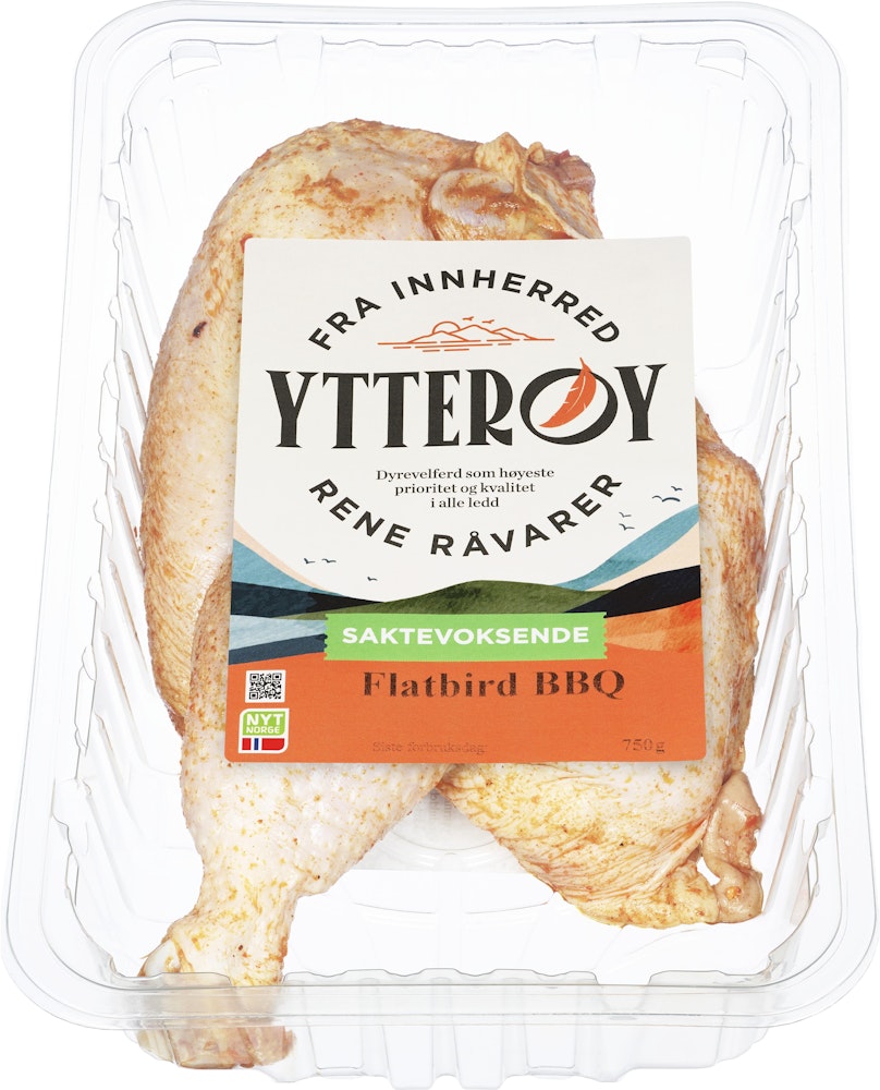 Ytterøy Flatbird Bbq Saktevoksende kylling
