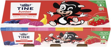 Bilde: © Tine / Oda Tine Junior Yoghurt Fruktmiks 8 x 125g
