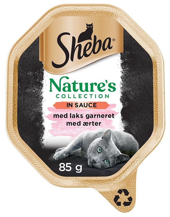 Sheba Nature's Collection Våtfôr til Katter i skål med Laks og Erter I Saus