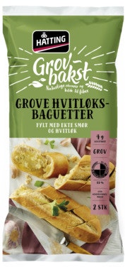 Bilde: © Hatting / Oda Hatting Grove Hvitløksbaguetter 2stk