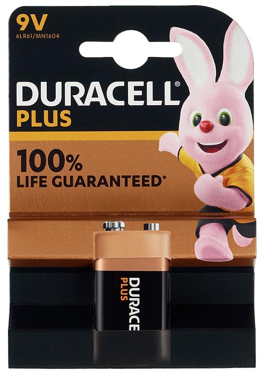 Duracell Batteri 9V Plus Power
