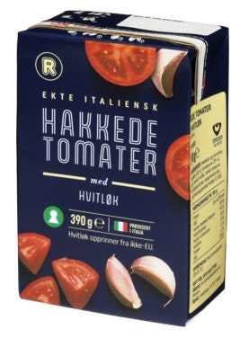 Bilde: © REMA 1000 / Oda REMA 1000 Hakkede Tomater Hvitløk