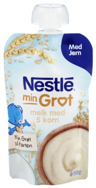 Bilde: © Nestlé / Oda Nestlé Min Grøt 5-korn Spiseklar Fra 6 mnd