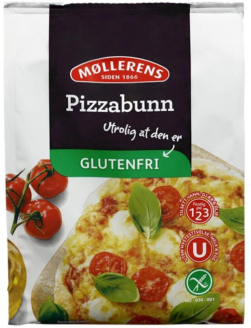 Møllerens Pizzabunn Glutenfri