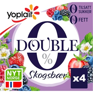 Yoplait Double 00% Skogsbær 4x125g