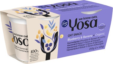 Bilde: © Yosa / Oda Yosa Blåbær & Banan Havresnacks 2 stk