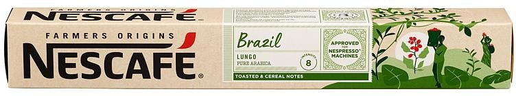 Nescafe Brazil kapsler Farmers origins, 10 stk