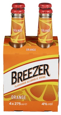 Bilde: © Bacardi / Oda Bacardi Bacardi Breezer Orange 4 x 0,275l