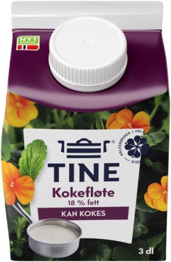 Bilde: © Tine / Oda Tine TINE Kokefløte 18%