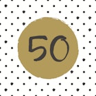 Servietter 50th Birthday