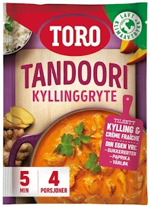 Toro Tandoori Kyllinggryte