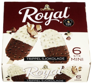 Diplom-Is Royal Trippel Sjokolade Mini 6stk