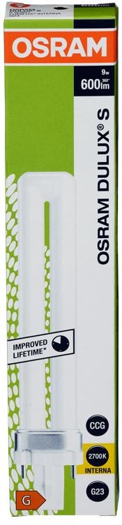Osram Kompaktlysrør Dulux S S 9w G23