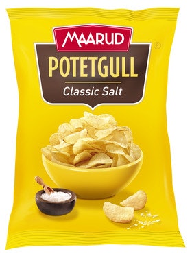 Bilde: © Maarud / Oda Maarud Potetgull Classic Salt 250 g