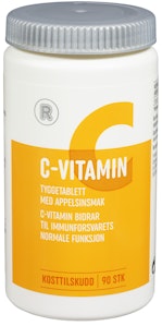 REMA 1000 C-Vitamin 200 mg, Tyggetablett med appelsinsmak
