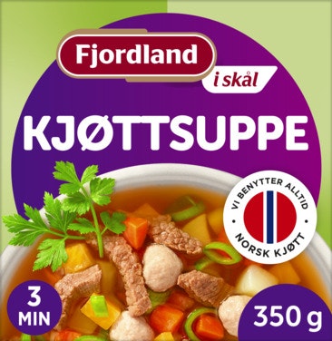Bilde: © Fjordland / Oda Fjordland Kjøttsuppe Med rotgrønnsaker og poteter