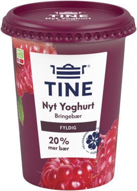 Bilde: © Tine / Oda Tine Nyt Yoghurt Bringebær