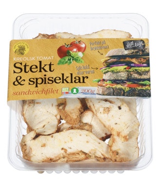 Den Stolte Hane Kreolsk sandwichfilet Av Kylling Stekt & Spiseklar