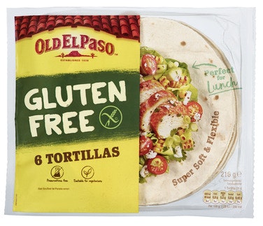 Bilde: © Old El Paso / Oda Old El Paso Tortillas Glutenfri 6stk, 17cm