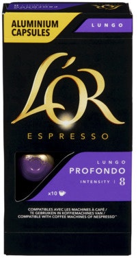 L'Or Kaffekapsler Lungo Profondo Intensity 8, 10 stk