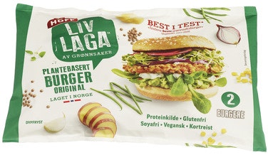 Liv Laga Vegetarburger 2 stk
