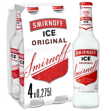 Smirnoff Smirnoff Ice Flaske 4 x 0,275l