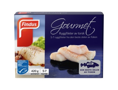 Bilde: © Findus / Oda Findus Torsk Gourmet 420 g