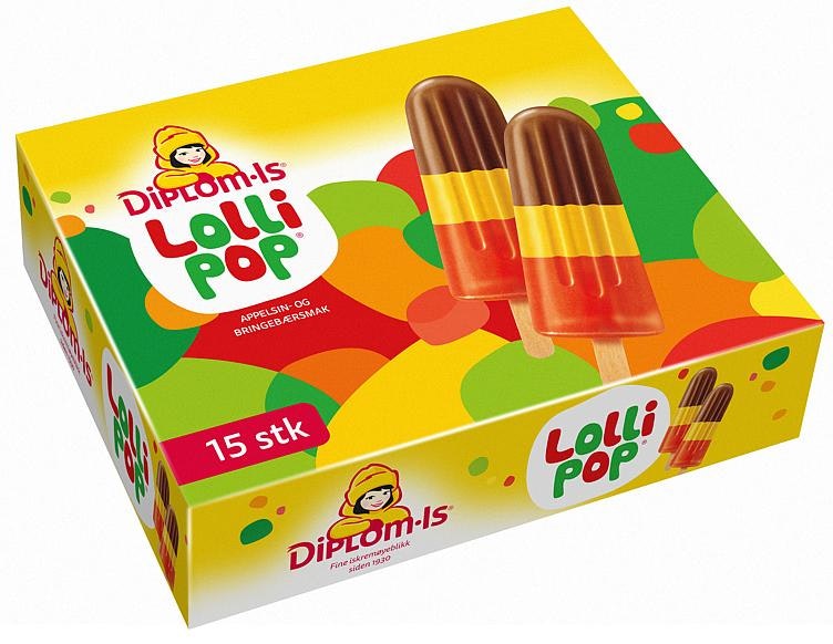 Diplom-Is Lollipop Ispinne 15 stk