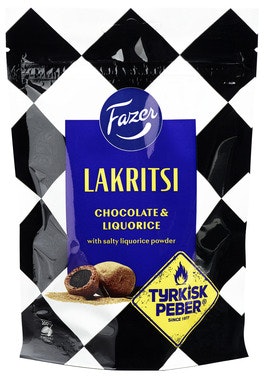 Fazer Lakritsi Sjokolade og Tyrkisk Peber