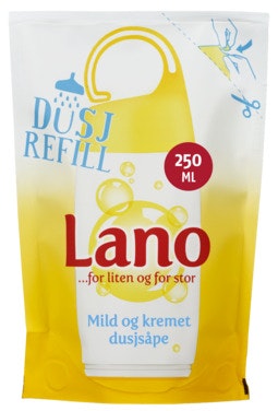 Bilde: © Lano / Oda Lano Dusjsåpe Flytende Refill