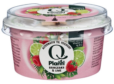 Bilde: © Q-meieriene / Oda Q-meieriene Planti Yoghurt Med Bringebær & Lime