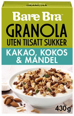 Bilde: © Bare Bra / Oda Bare Bra Supergranola Protein Kakao Kokos & Mandel
