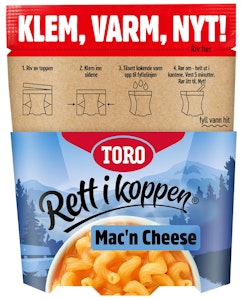 TORO Rik Mac`n cheese Rett i koppen