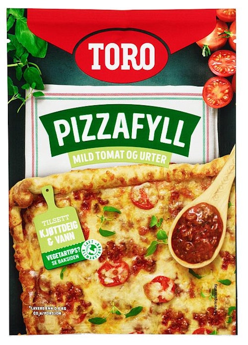 Toro Pizzafyll Tomat & Urter