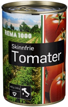REMA 1000 Tomater Skinnfrie 400 g