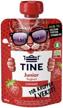 Bilde: © Tine / Oda Tine Junior Yoghurt Jordbær