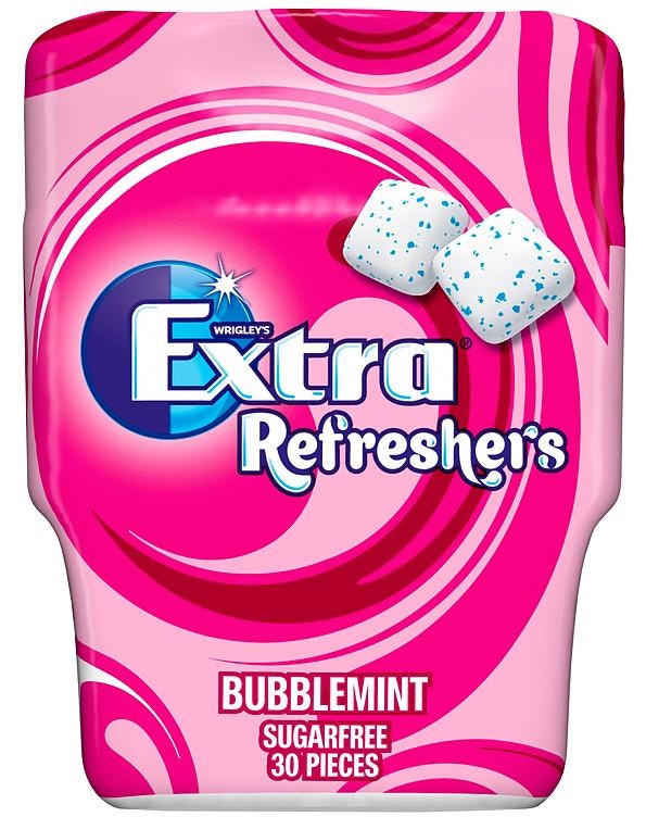 Extra Refreshers Bubblemint Sukkerfri 30 stk