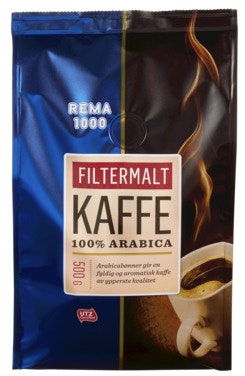 Kaffe, Filtermalt 500 g