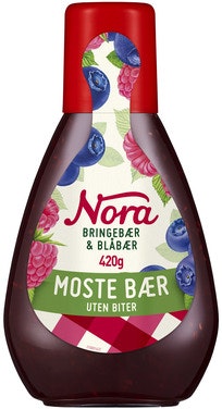 Nora Bringebær & Blåbærsyltetøy Squeezy