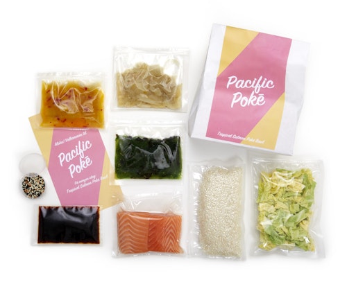 Bilde: © Pacific Poke / Oda Pacific Poke Middagskit Tropical Salmon Poke Bowl