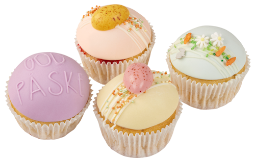 Bilde: © Cakes by Hancock / Oda Cakes by Hancock Påskecupcakes Pastellmiks