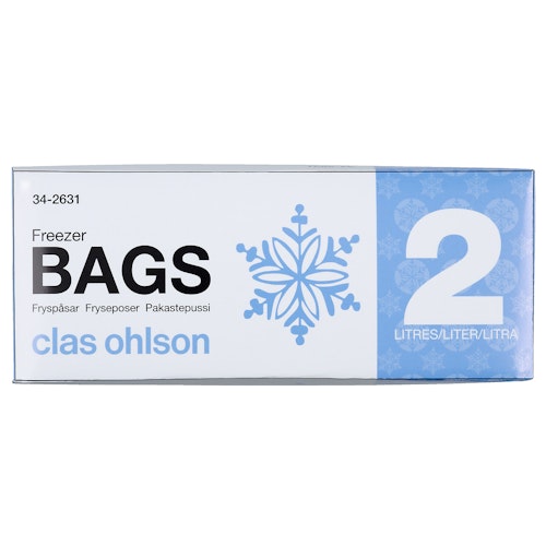 Bilde: © Clas Ohlson / Oda Clas Ohlson Fryseposer 2L
